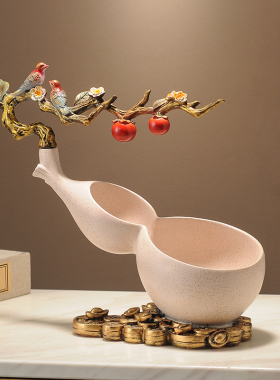 创意高档葫芦收纳招财钥匙大象玄关电视柜书柜酒柜家居装饰品摆件