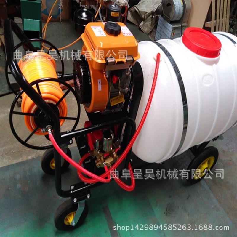 手推式四轮打药车 易启动汽油动C力打药机 推着行走不费力喷药机 - 图1