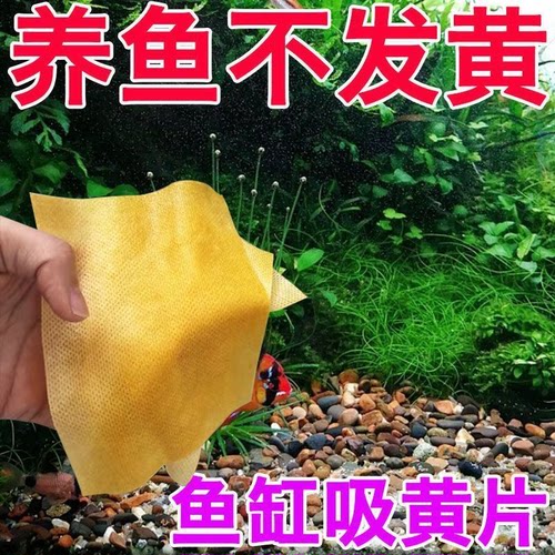鱼缸吸色片纸净水宝除臭净化水质清澈剂鱼缸除腥祛鱼缸清洁去黄水 - 图0
