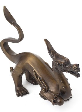 铜制十二生肖龙客厅房间办公室装饰摆件龙桌面摆设创意礼品父亲节