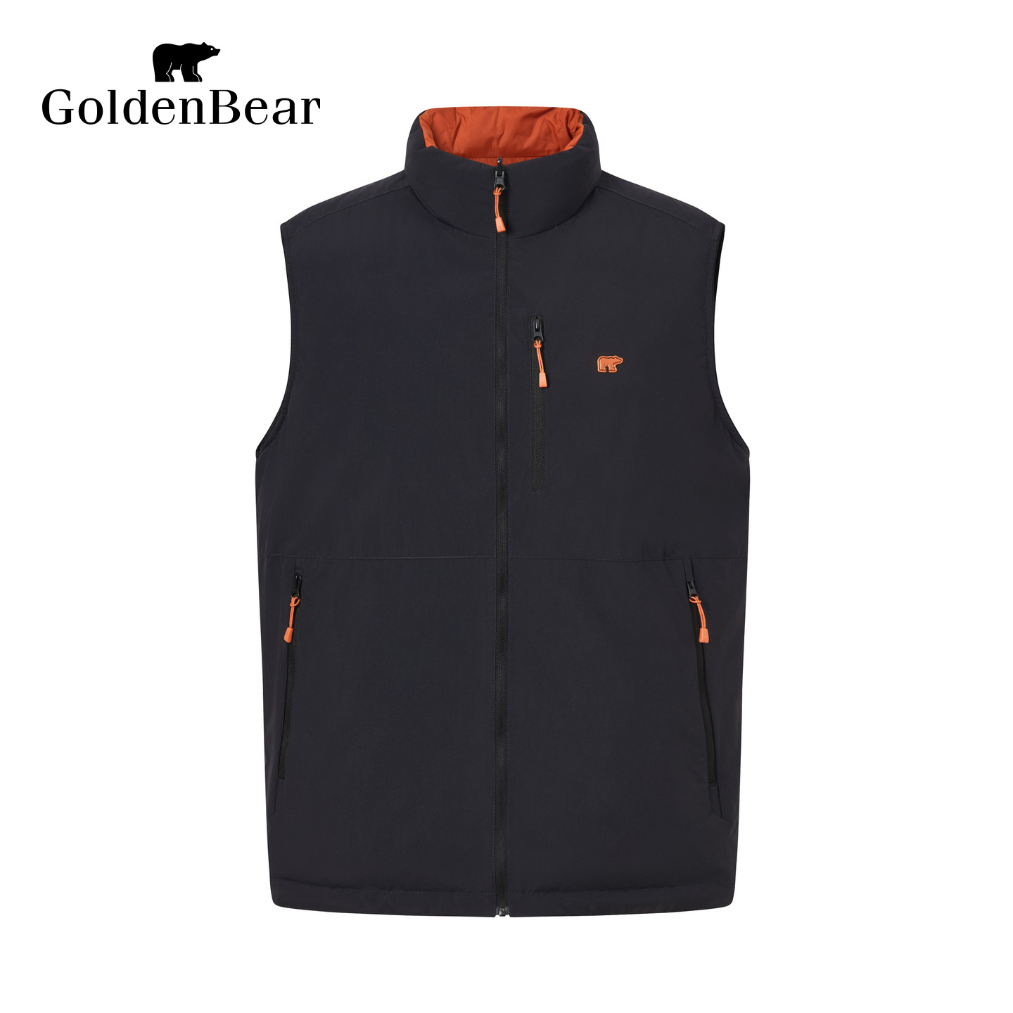 【90鹅绒】GOLDEN BEAR/金熊 新款男上衣双面穿轻薄款羽绒背心,淘宝优惠券,粉丝福利购,淘宝优惠卷