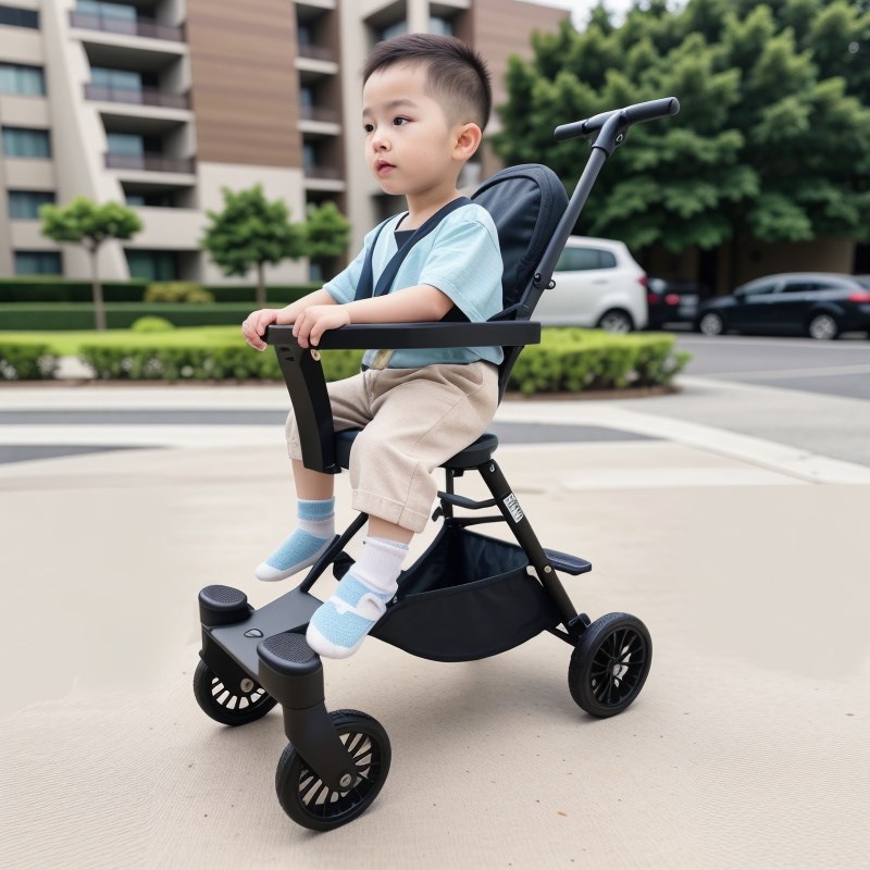 遛娃神器溜娃轻便可折叠儿童推车大童宝宝外出小型简易婴儿手推车 - 图0
