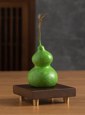 福禄寿喜财五福葫芦铜摆件家居装饰送人礼品乔迁R新居客厅酒柜摆