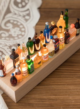 酒瓶摆件迷你小夜灯食玩家居氛围灯diy可爱复古创意礼物装饰品