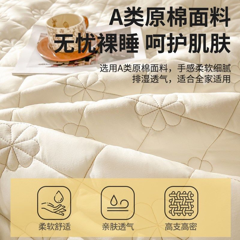 2025新款加厚夹棉床裙式床罩单件落地下摆防滑床单1.5m1.8米加棉,淘宝优惠券,粉丝福利购,淘宝优惠卷