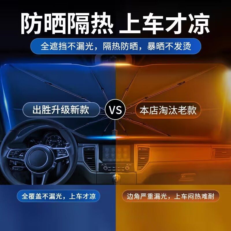 汽车遮阳伞车载前挡遮阳帘挡板挡风玻璃罩车窗防晒隔热散热停车用,淘宝优惠券,粉丝福利购,淘宝优惠卷