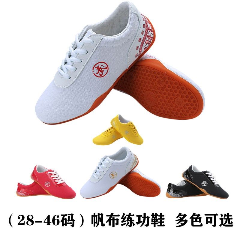 儿童武术鞋武术培训班鞋子透气帆布练武鞋男女牛筋Y底太极拳鞋,淘宝优惠券,粉丝福利购,淘宝优惠卷