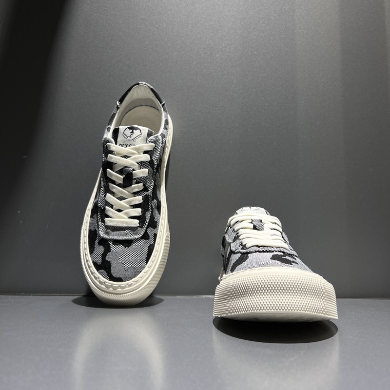 厚底帆布鞋2023夏季r新款低帮透气迷彩板鞋潮流百搭运动休闲男鞋,淘宝优惠券,粉丝福利购,淘宝优惠卷