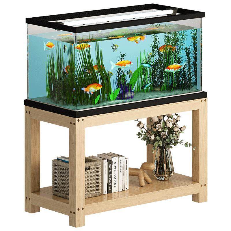 鱼缸架子客厅承重桌可定制室内海缸简易落地实木Z支架置物桌,淘宝优惠券,粉丝福利购,淘宝优惠卷