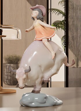 蓝色蜗牛艺术家创意暖阳系列书房玄关客厅摆件家居装饰品祝福礼物