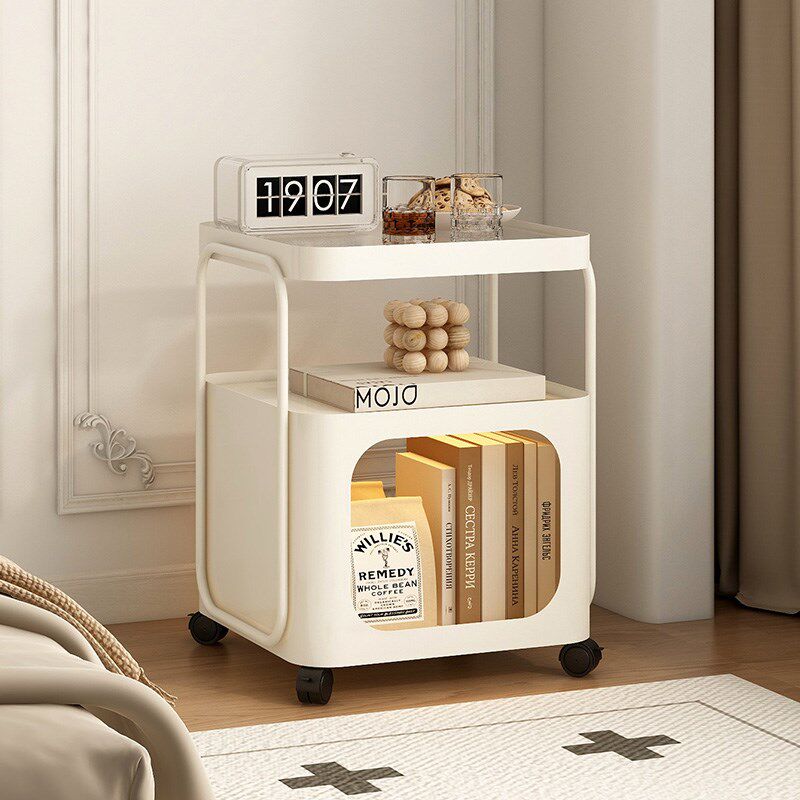 客厅小推车沙发边柜小户型家用玻璃铁艺茶几卧室床头柜可移动边几,淘宝优惠券,粉丝福利购,淘宝优惠卷