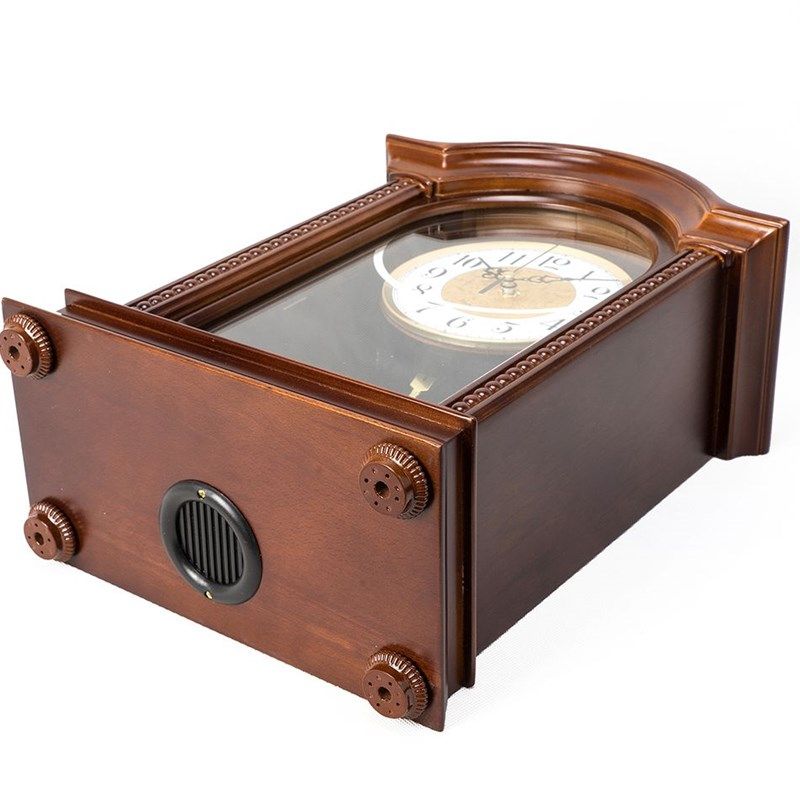 实木座钟客厅创意欧式大号复古台钟静音中式复古钟整点报时钟摆钟,淘宝优惠券,粉丝福利购,淘宝优惠卷