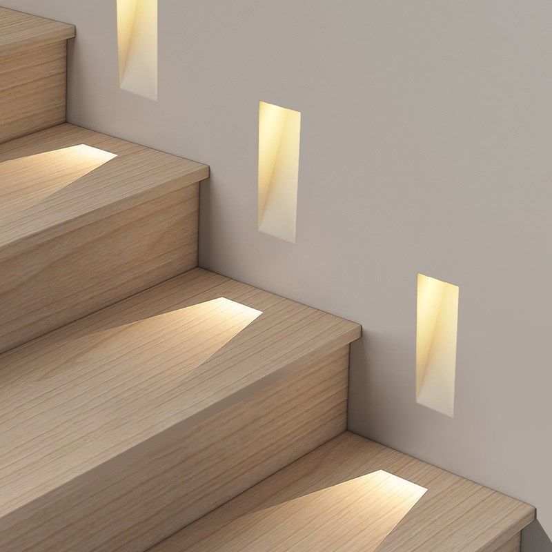 无边框地脚灯led石膏灯嵌入式壁灯走廊过道楼梯灯感应网红踏步灯,淘宝优惠券,粉丝福利购,淘宝优惠卷