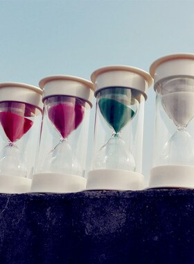 印刷木屋烧烤肉餐饮沙漏防摔15/20/25/30分钟上菜计时器招财摆件