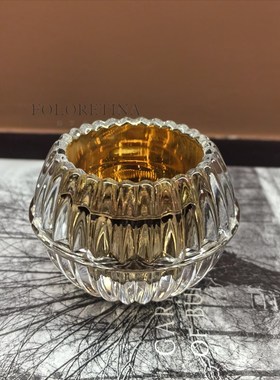 巴卡la出口法式水晶手工烛台高端样板间西餐桌蜡烛香薰装饰品摆设