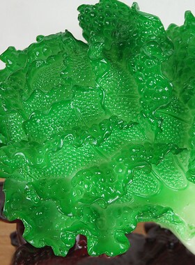 大号翡翠玉白菜ins摆件客厅办公室招财乔迁工艺品饭新店开业礼品