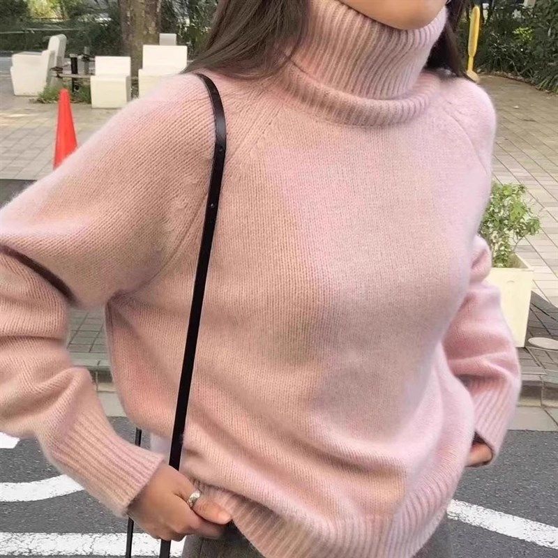 秋冬高领宽松慵懒风山羊绒毛衣女时尚百搭加厚针织打底衫保暖上衣,淘宝优惠券,粉丝福利购,淘宝优惠卷