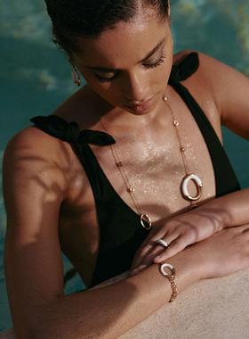 2025新品RC Retro Chic意大利复古时尚首饰 涟漪环形手链精致