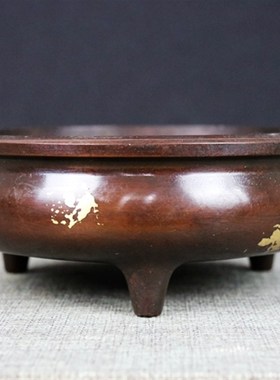 铜香炉纯铜大号家用室内供佛供奉香薰炉焚香炉檀香线香炉宣德炉