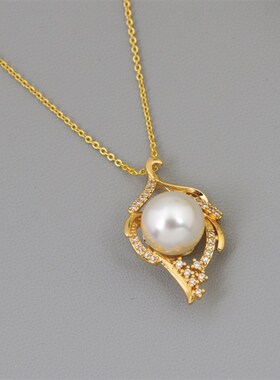 新款简约设计感项链女纯银百搭轻奢小众毛衣链高级感吊坠时尚设计