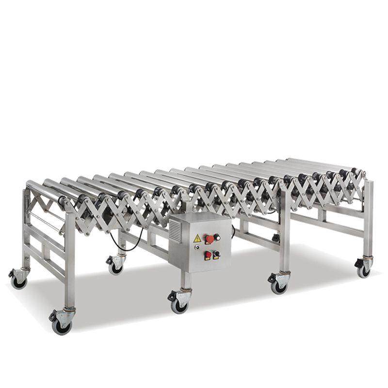 自动可伸缩辊式输送机滚筒线辊子不锈钢04箱包卸货分拣输送机,淘宝优惠券,粉丝福利购,淘宝优惠卷
