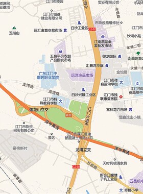 2024新款江门j市城区地图办公室挂图高清防水墙壁装饰实物推荐定
