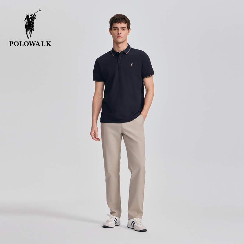 POLOWALK男式休闲裤2025秋夏裤新品百搭休闲裤男装商务直筒裤下装,淘宝优惠券,粉丝福利购,淘宝优惠卷