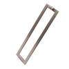 Extremely narrow bathroom partition shower room glass p glass door handle black gun gray minimalist square tube handle 304 stainless steel