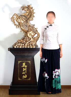 落地马摆件招财马到成功办公室客厅装饰公司乔R迁酒店店铺开业礼