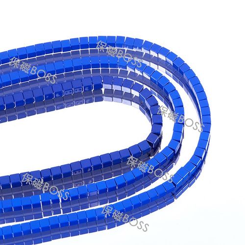 蓝矿石柱形珠桶珠 散珠 隔珠 半成品 帝王青 宝石蓝 - 图1