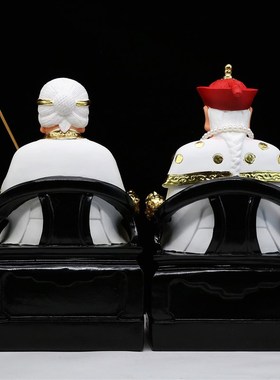 树脂像 白家太爷太奶 白老爷白老神像家用工艺品桌面