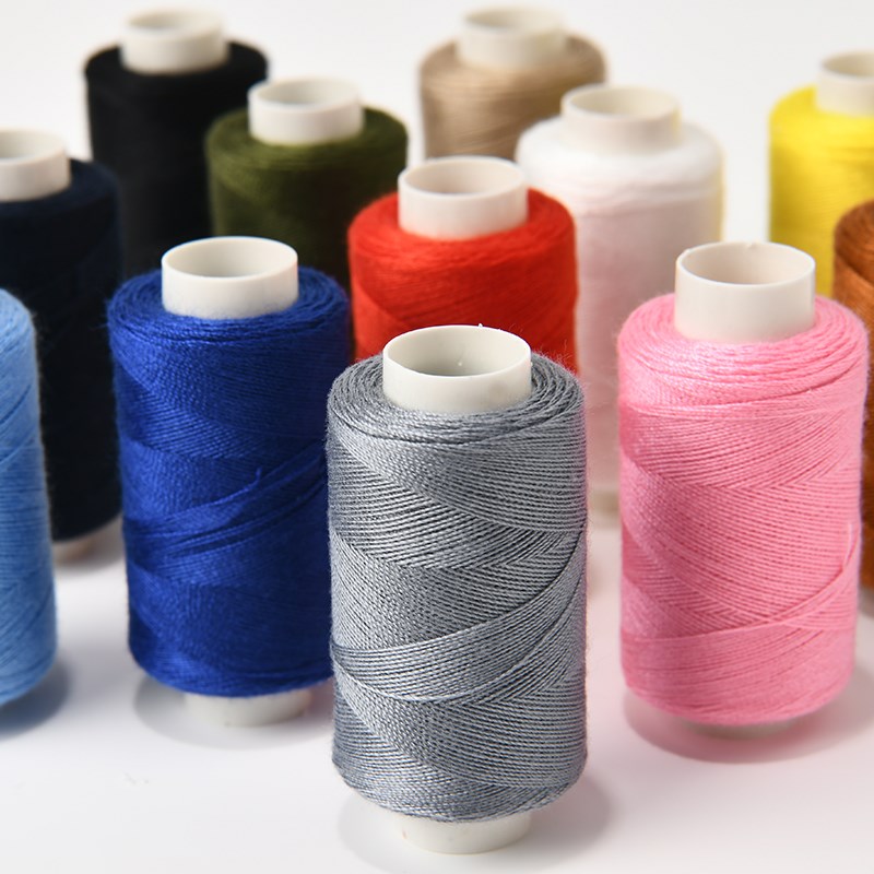 家用针线盒缝纫线套装手工缝补针线缝衣402彩色结实涤纶缝纫金小 - 图1