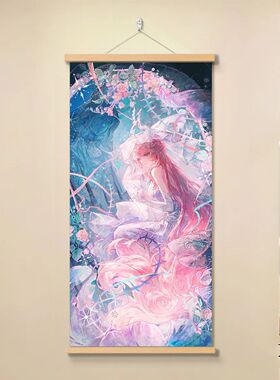 无限暖暖卡通挂画暖暖Nikki动漫二次元粉色少女心卧室宿舍装饰画