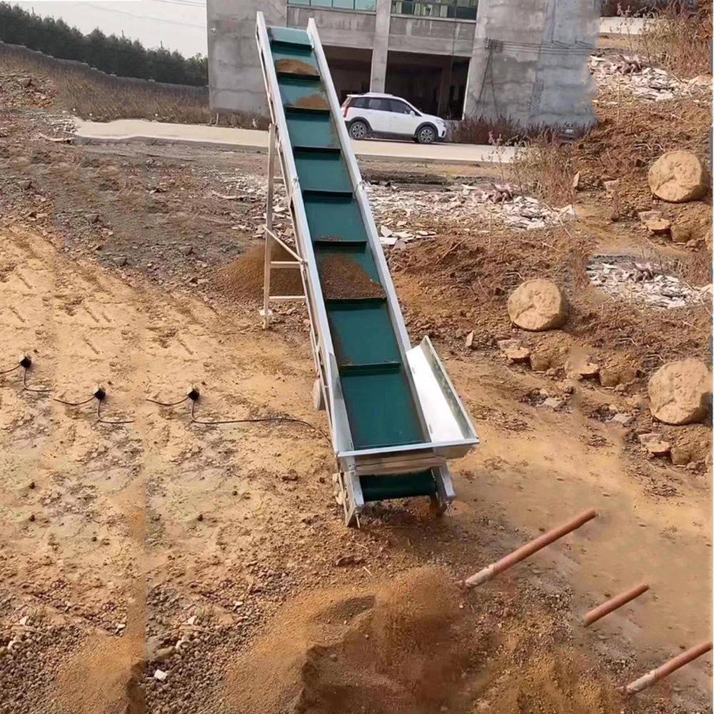 爬坡挡板输送机散料颗粒上料裙边输送带玉米棒传送带粮食水果装车,淘宝优惠券,粉丝福利购,淘宝优惠卷