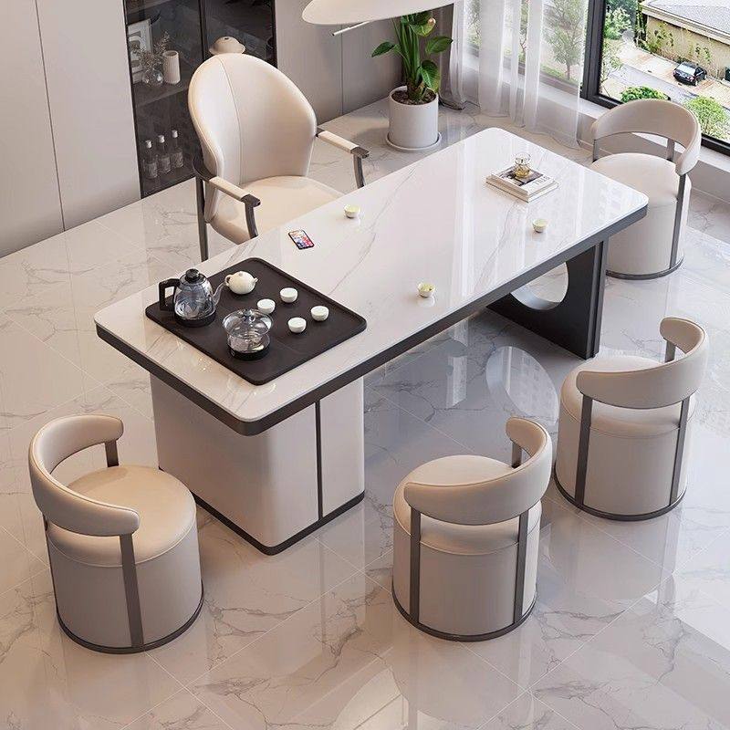 茶桌一体一整套轻奢岩板茶桌椅组合阳台办公室客厅家用小茶几茶台,淘宝优惠券,粉丝福利购,淘宝优惠卷