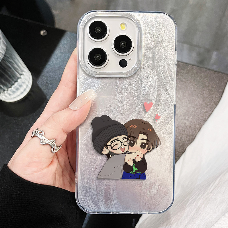 苹果13手机壳带挂绳12Q版王一博肖战16ProMax少女心iPhone17适用硬小米15羽纱14plus周边华为Mate70ins风x200 - 图2