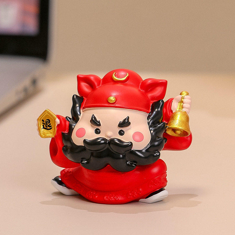 财财爷小摆件贡品钟馗在此办公室工位小摆件桌面装饰品治愈系礼物,淘宝优惠券,粉丝福利购,淘宝优惠卷