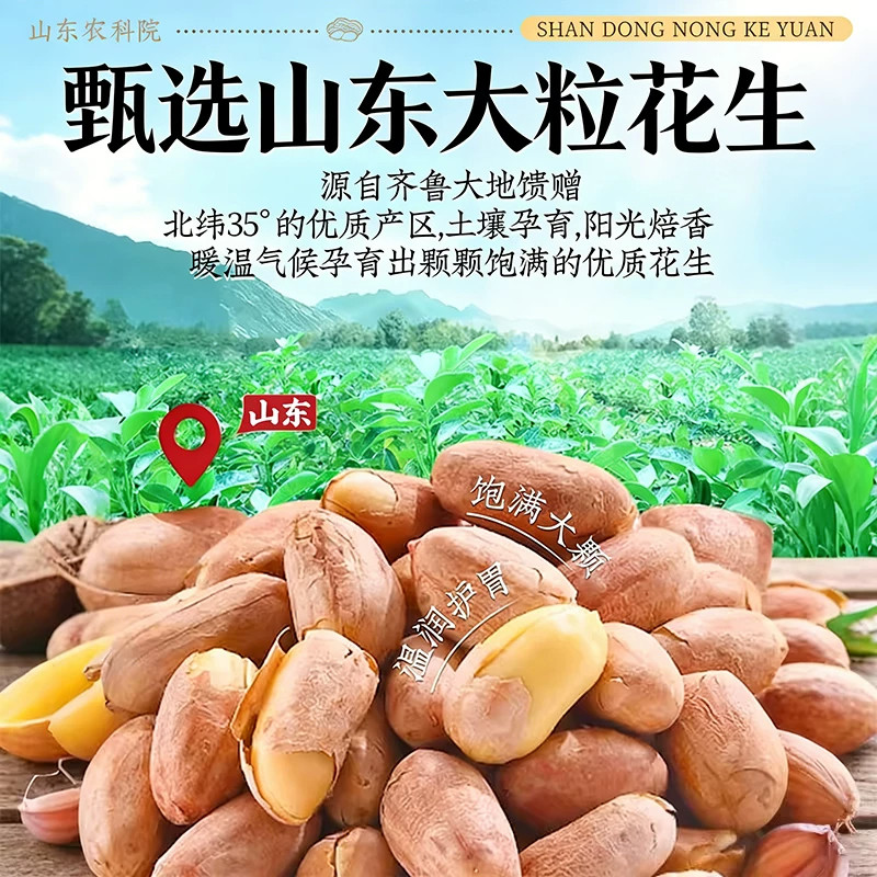 五香花生米正宗山东烤花生老式脱油