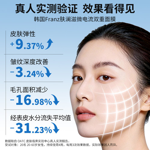 韩国FRANZ肤澜滋微电流面膜抗皱紧致提亮补水保湿去暗沉修复 临期 - 图0