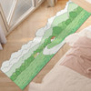 Pastoral style bedroom B bedside mat anti-fall and dirt-resistant PVC carpet children's room tatami wipeable no-wash non-slip foot mat