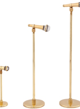 迷你麦克风话筒模型可调节高度摆件配娃娃手办送男女生日礼物礼品