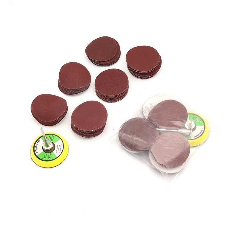 跨境直销1寸2寸植绒砂纸片 25mm50mm圆盘砂纸磨片木头打磨抛光,淘宝优惠券,粉丝福利购,淘宝优惠卷