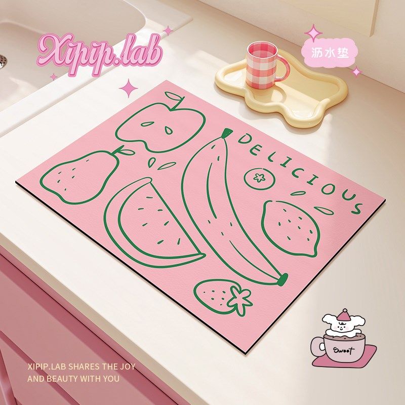 xipiplab厨房台面沥水垫硅藻泥碗碟碗筷隔热茶盘杯垫吸水垫餐垫,淘宝优惠券,粉丝福利购,淘宝优惠卷