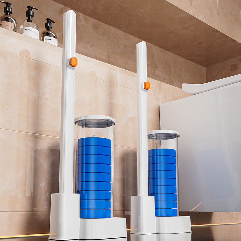 一次性马桶刷家用无死角替换清洁刷头壁挂落地两用卫生间清洁神器 - 图2