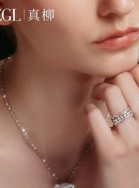 ZEGL真柳设计师芭蕾系列花朵戒指女小众设计轻奢人造珍珠食指戒子