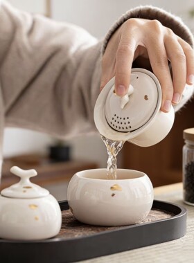 五台山便携葫芦茶杯套装父亲礼