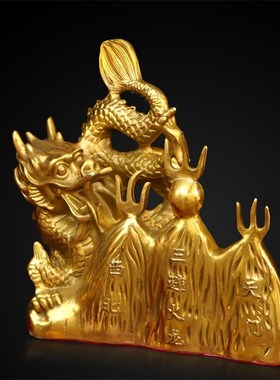 纯铜避火龙铜镜生肖龙铜西北角厨房瑞兽摆件室内客厅桌面摆放用品