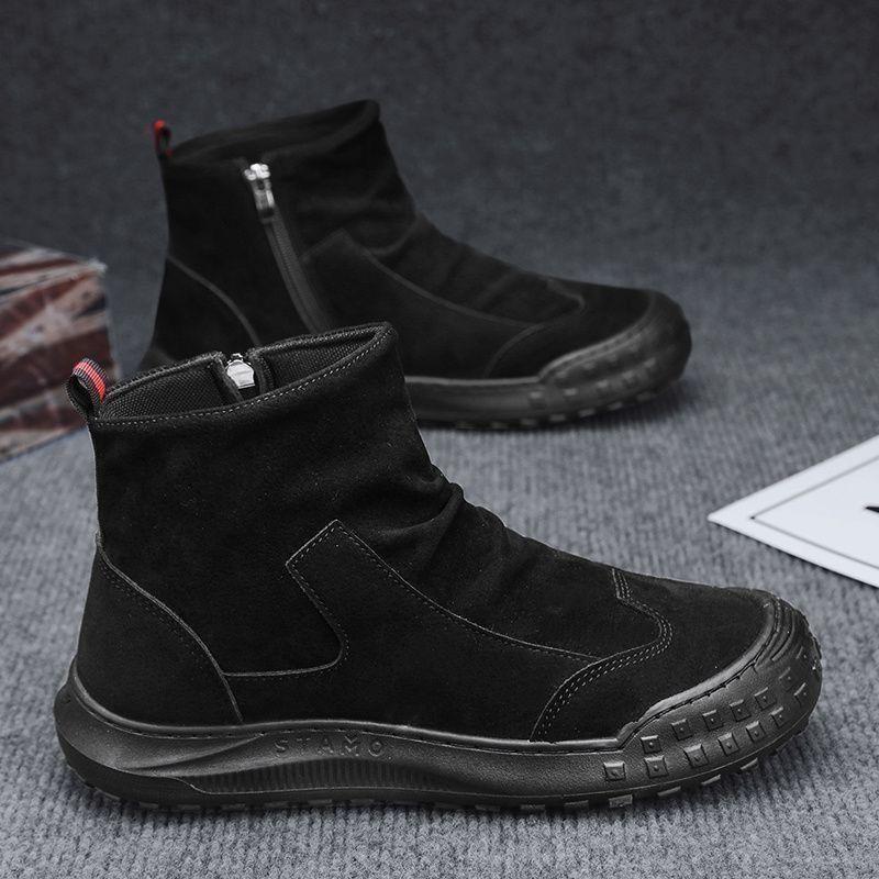 New handmade retro Chelsea boots for women 2026 new autumn and winter pleated boots thin chimney small short boots short tube
