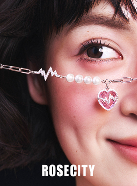 ROSECITY怦然心动爱心珍珠项链
