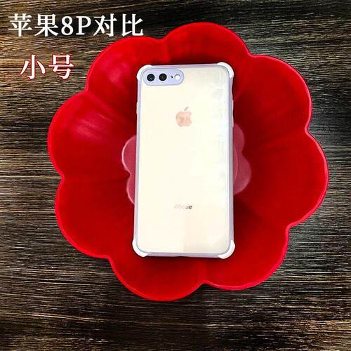 红盘子乔迁塑料果盘水果盘家用瓜子盘创意乾果茶几果盆结婚喜庆喜 - 图3